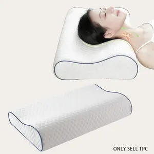 Memory Cotton Wave Pillow Neck Support, Comfortable Sleep, Odorless Ergonomic Memory Foam, Suitable for Side, Back, and Stomach Sleeper