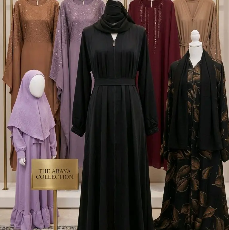 plain abaya premium nida