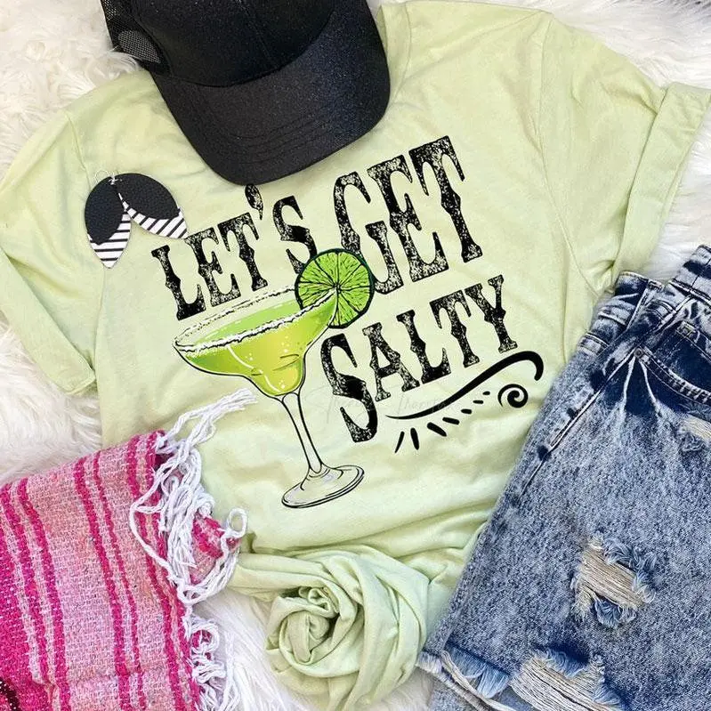 Let's Get Salty Screen Print Heat Transfer