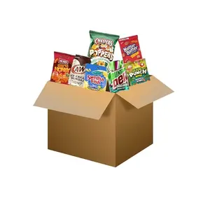 Assorted America Snack Box- Includes 2 Drinks, 2 Chips, 2 Candies and 1 Cookie. Snacks will Vary