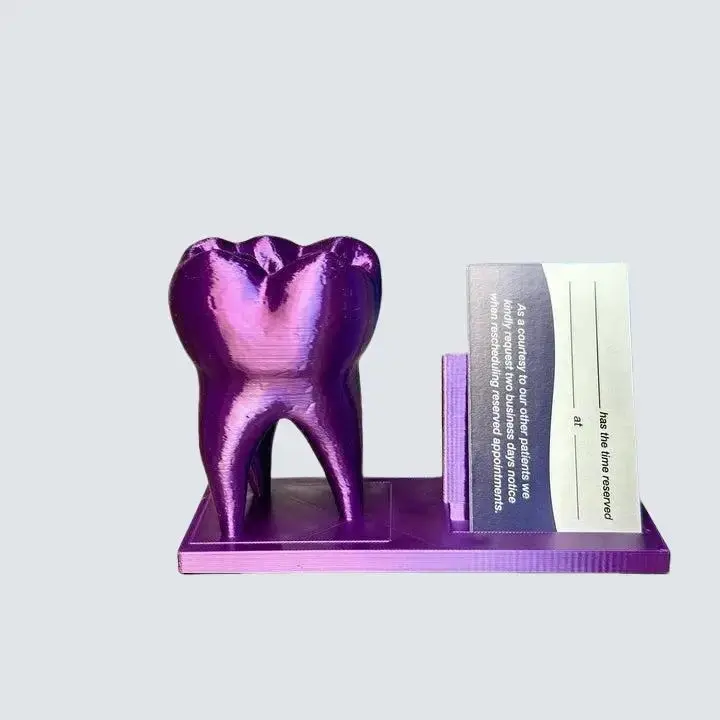 3D Printed tooth card holder, Christmas Gift, Stocking Stuffer, hygienist gift, dentist gift, dental office accessories, dental decor