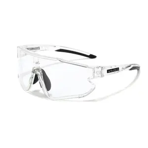 WYE DELTA Z87+ HiViz Clear Safety Sunglasses with TR90 Material UVA/UVB 400 Protection & Microfiber Pouch