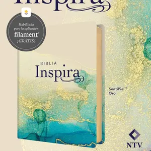 Biblia Inspira NTV con Filament (SentiPiel, Oro) (Spanish Edition) Imitation Leather