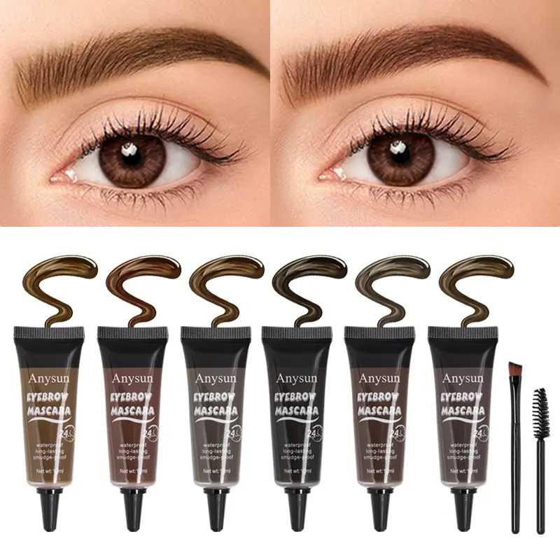 Waterproof eyebrow cream is easy to apply and long-lasting, shaping natural wild eyebrows, Waterproof Eyebrow Gel, Eyebrow Makeup Gel, Eyebrow Makeup Products, Eyebrow Shape