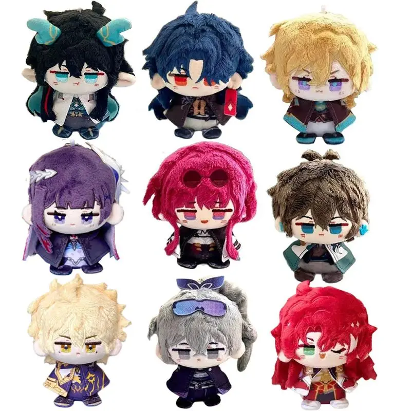 10cm Unisex Honkai Star Rail Character Stuffed Toys - Kawaii Collectible Plush Dolls (Blade, Kafka, Phainon, Herta, Jing Yuan, Imbibitor Lunae), Soft Mini Figure, Backpack Pendant, Keychain for Fans' Birthday Gifts