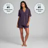 Comfrt | Luna Lounge Short Sleeve PJ Set | Jersey Knit Short Sleeve Matching Pajama Set