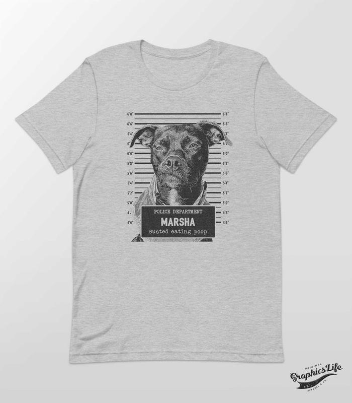 Customized Graphic Shirt, Dogs Mugshot Shirt Custom, Dog Lover Gift Design My Own T Shirt SKUS060103