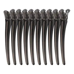 10-Piece Hair Styling Tools Set, Crocodile Clips, Invisible Hair Clips, Duckbill Clips, Transparent Colorful Crystal Clips, Adjustable Clips