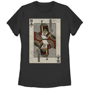 Women's Star Wars Boba Fett Playing Card T-Shirt