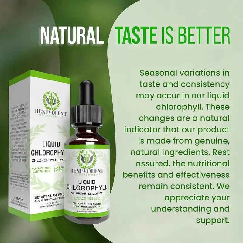 3x Liquid Chlorophyll Drops (4 Month Supply) Healthcare Supplement - Natural Deodorant and Detox - Gut Support Healthcare Liver