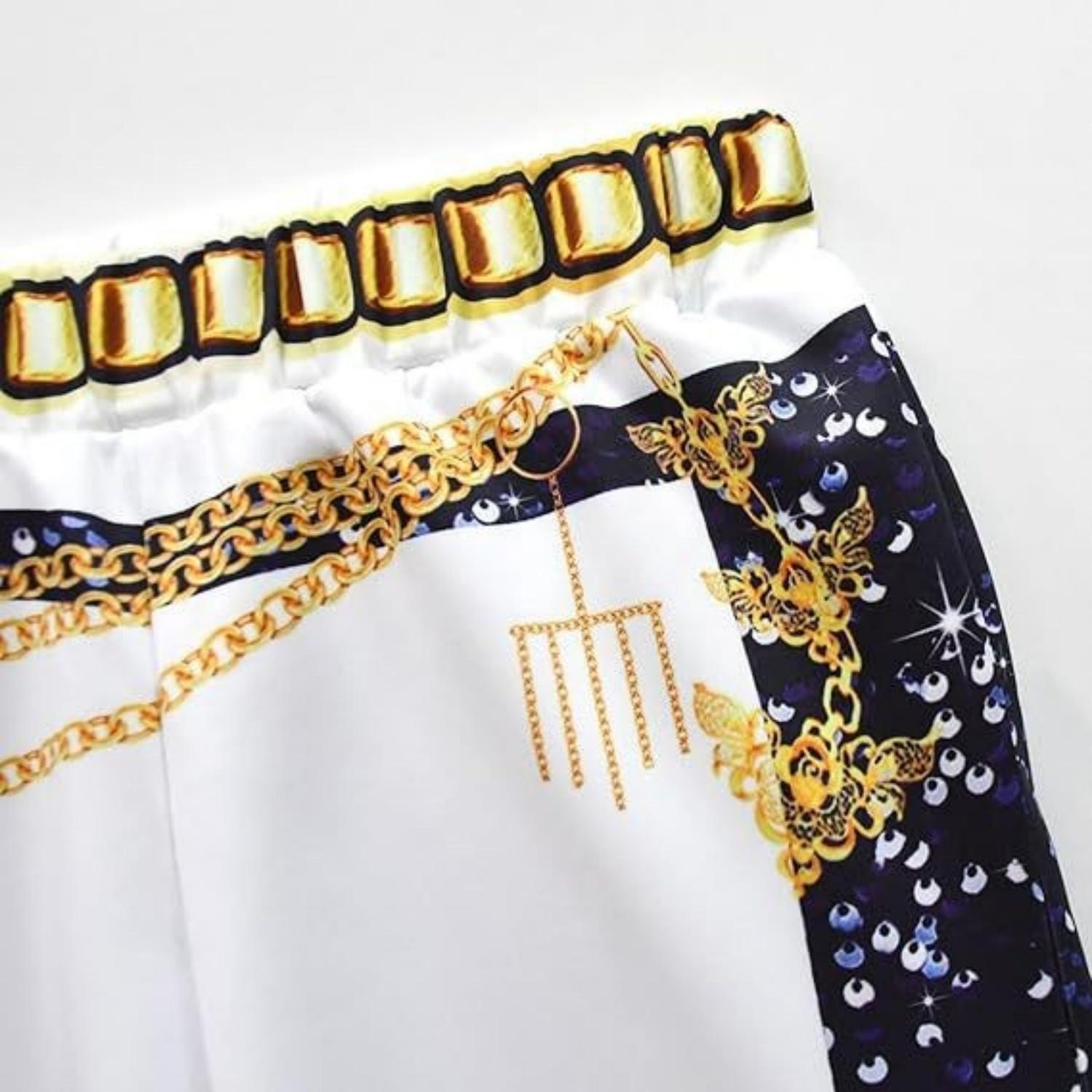 K-POP Girls Rumi Mira Role Play Costume Set 3pcs Suitable for all seasons, featuring 3D printed patterns and a celebrity-inspired style designed specifically for children. Crafted from comfortable fabric to create a true superstar look