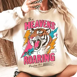 The Heavens are Roaring Psalm 19:1 Sweatshirt, Bible Verse Tee, Faith Sayings, Boho Style Bible Quotes Shirt, Jesus Apparel