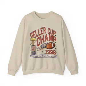 Geller Cup Champ Friendsgiving Sweatshirt, Friends TV Show Gift, Unisex Crewneck Jumper, Thanksgiving Sweater, Funny Friends Quote Top,