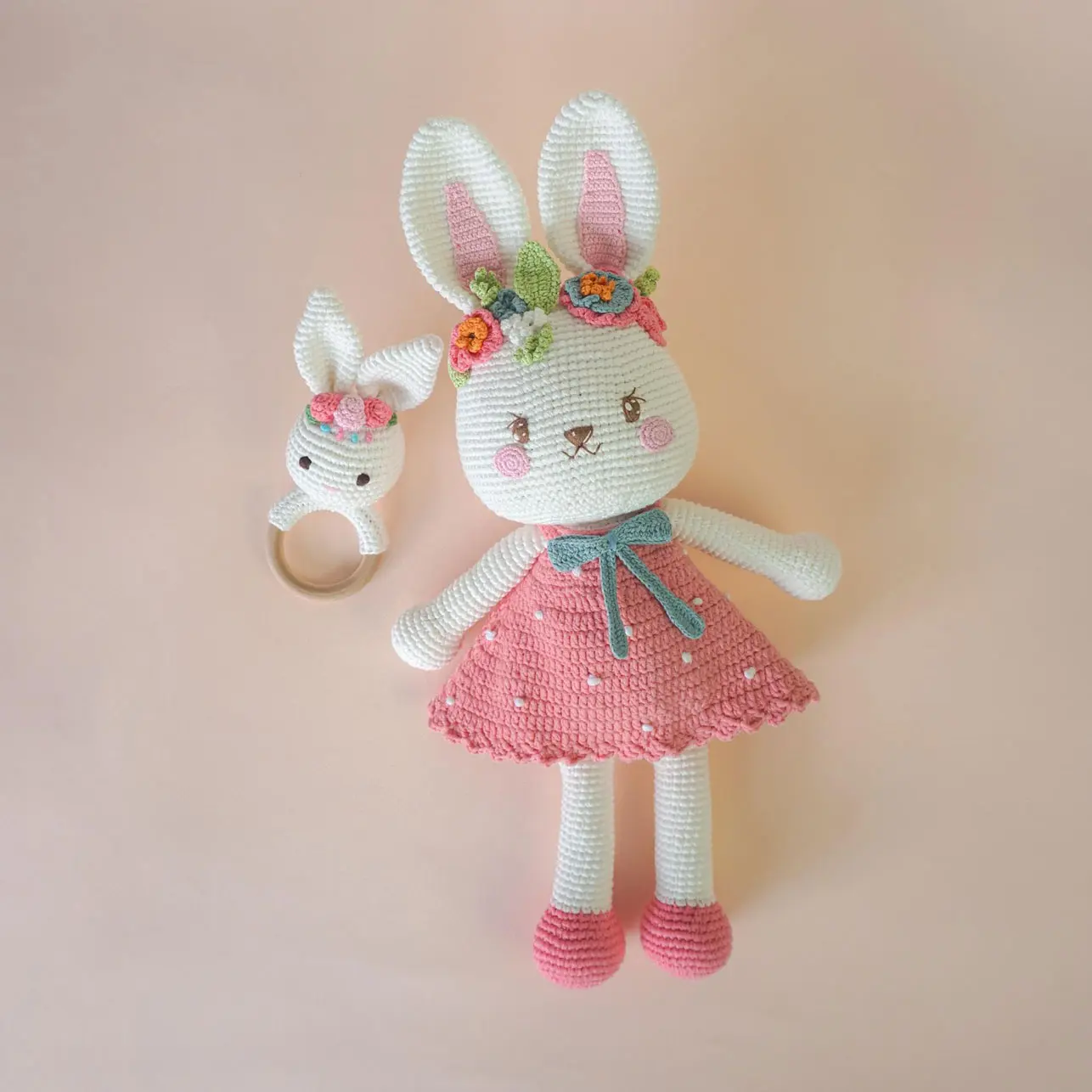 Handmade Crochet Plushie Doll, Custom Name, Bunny, Cat crochet | Personalized Portrait Plush, Bestie gifts,  Mother's day, Graduation, Valentines Gift