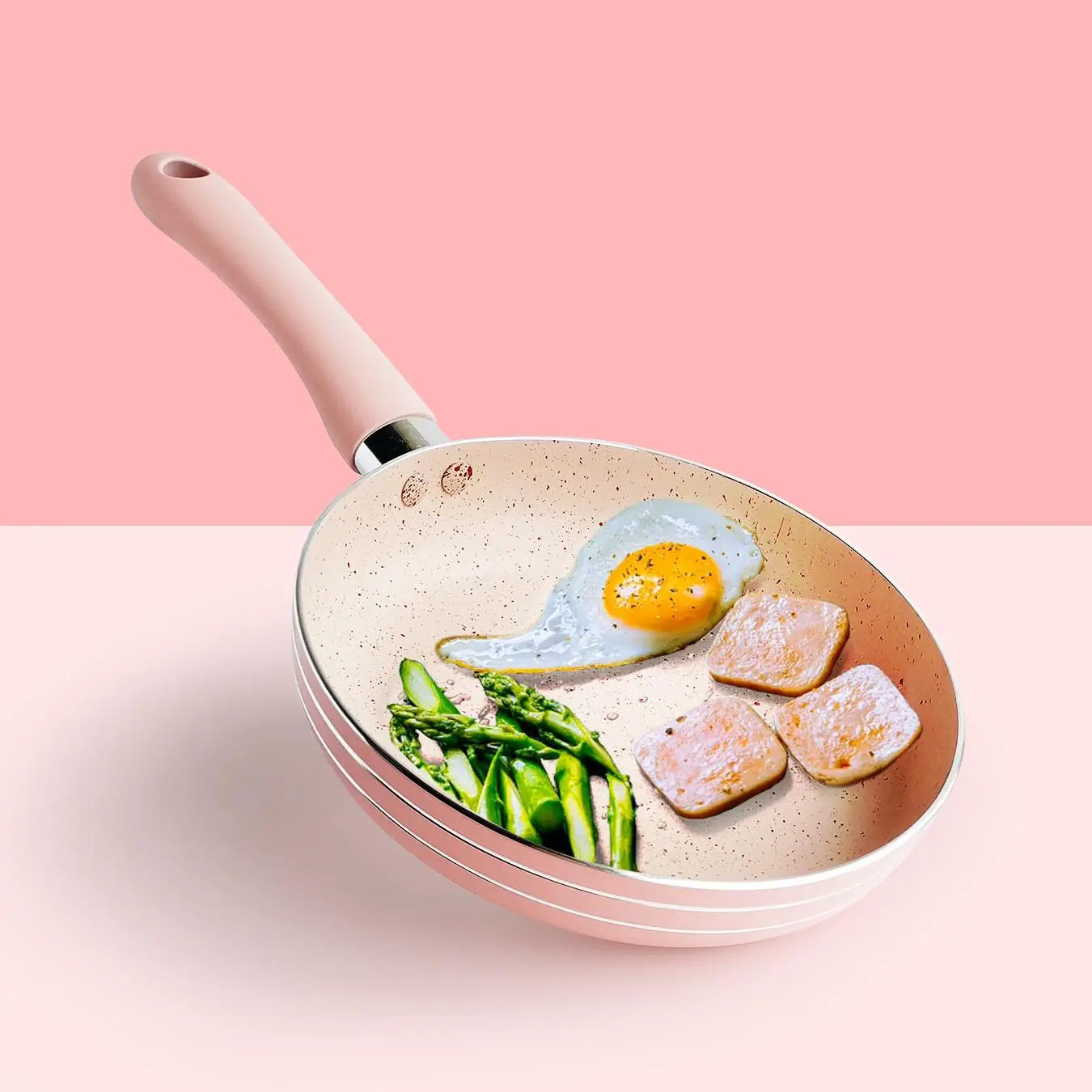 1 Piece Non-stick Frying Pan with Long Handle, Multifunctional Stove Frying Pan for Pancake, Omelets, Burgers and Steak, Home Cooking and Breakfast To