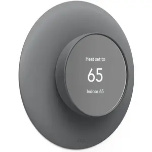 Wall Cover Plus 2 Compatible with Nest Thermostat 2020 [Charcoal] - Polycarbonate, Easy Installation, Complementary, Perfect Fit
