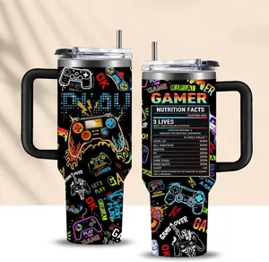 Gaming Gifts for Men Boys, Gamer Gifts for Men, 40oz Gamer Tumbler Cup, Gaming Mugs, Teen Boy Gift Gamings Stuff, Gaming Gamepad Presents for Son, Birthday Gift for Him Mens Boys Gamings Cup