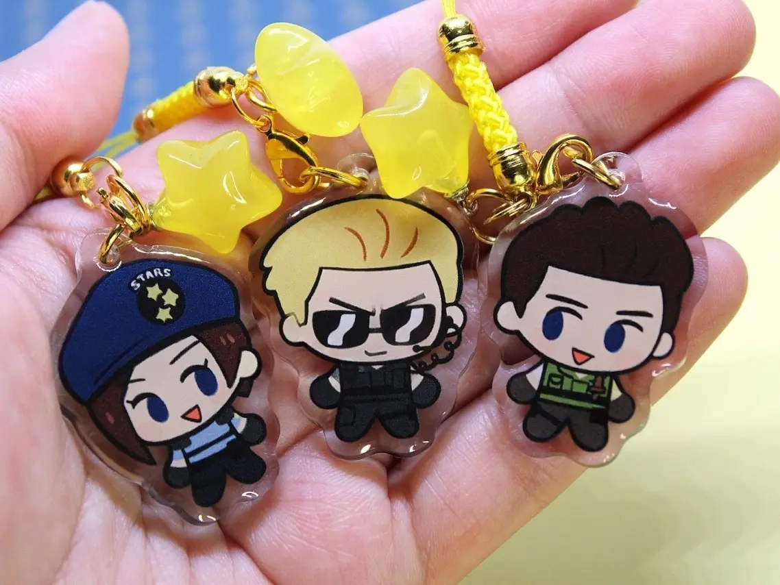 S.T.A.R.S. Wesker, Jill, Chris | Inspired by Resident Evil Acrylic Keychain, Perfect Gift for Fans & Collectors