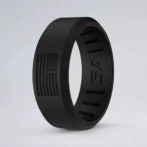 Soul of Adventure Black Flag Silicone Ring for Active Lifestyle and Durable Wear