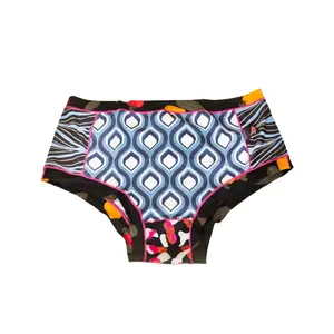 Bumtastic Hipster Panties for Women 3-Pack — Seamless Brazilian Cut, Smooth Nylon Spandex, Unique Prints