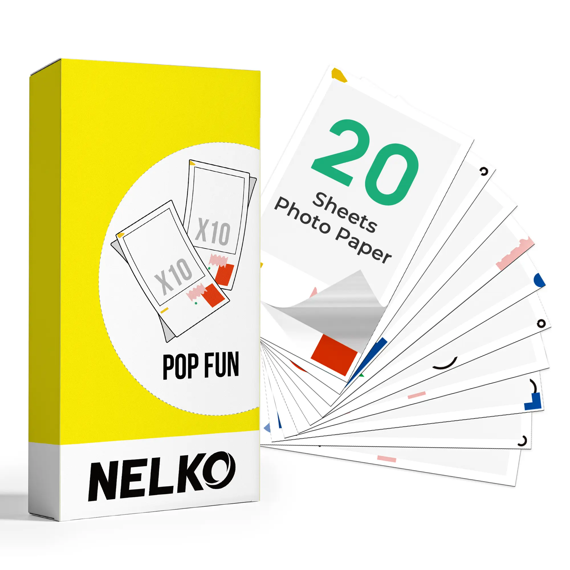 Stick Paper 20 Sheets-Pop Series