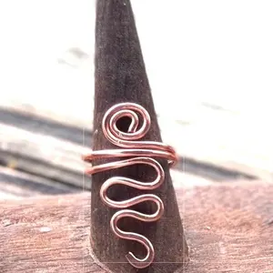Handmade Hammered Copper Ring3 (custom size)