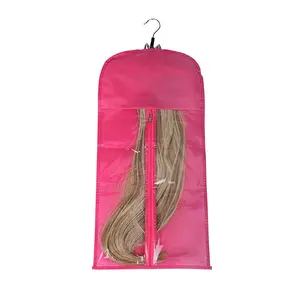 Wig Dust Cover With Hanger, 1 Count Dust-proof Wig Cap Protector, Hanging Zipper Wig Storage Bag For Hairpiece, Dustproof Cover