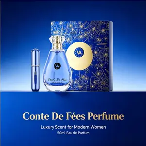 VICTORIA ANNA Conte De Fées Eau de Parfum, 50ml / 1.7 fl oz, Luxury Floral Fruity Gourmand Fragrance for Women, Long-Lasting Scent, with Portable Refillable Perfume Atomizer, Ideal Gift Set perfume for women