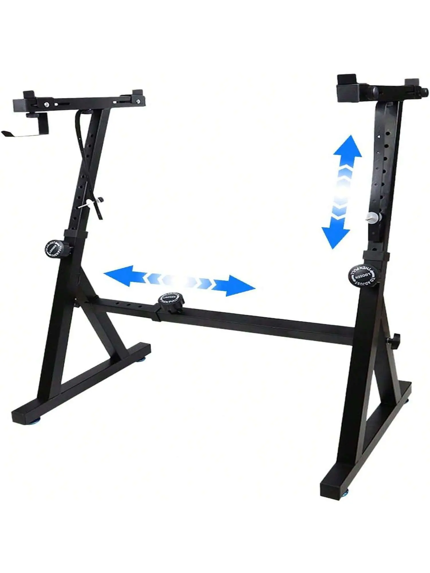 Keyboard Stand Piano Adjustable Z Style Piano Stands Heavy Duty Stable And Portable With Height And Width Adjustable Fits For 44, 54, 61 And 88 Keys Electric Pianos Black Keyboard Stand Piano Stand, Z Style Adjustable Keybo