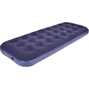 Single Size Inflatable Air Mattress Blow Up Bed Camping Sleeping Pad