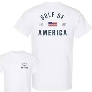 Gulf of America T-Shirt, Patriotic Minimalist Graphic Tee, Casual Streetwear for Men and Women