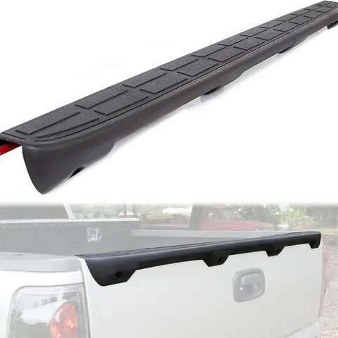Tailgate Spoiler Cap Cover Compatible with 1999-2007 Chevy Silverado GMC Sierra Replacement for 15932249 GM1909101 Molding Top Protector Textured Black