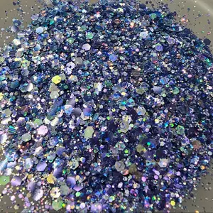 Blue Light Special Glitter Chunky Cosmetic Nail Nail Art Nail Care Nail Polish Polish Matte