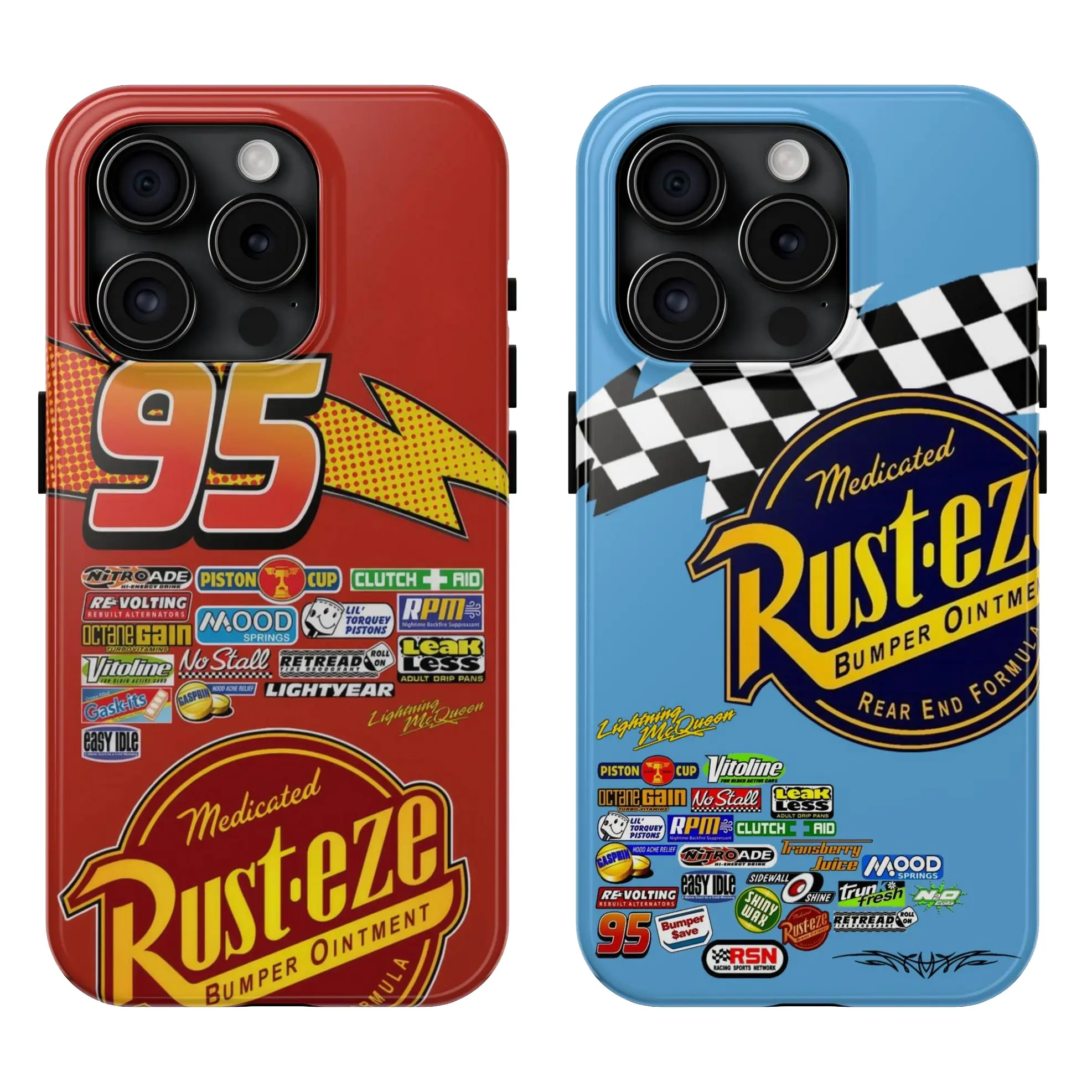 Sally and McQueen Phone Case, Car Phone Case for iPhone 15, 14, 13, 12, 11, Plus, Pro, Max, Mini, X, XR, XS, Max, 8, Couples Phone Case