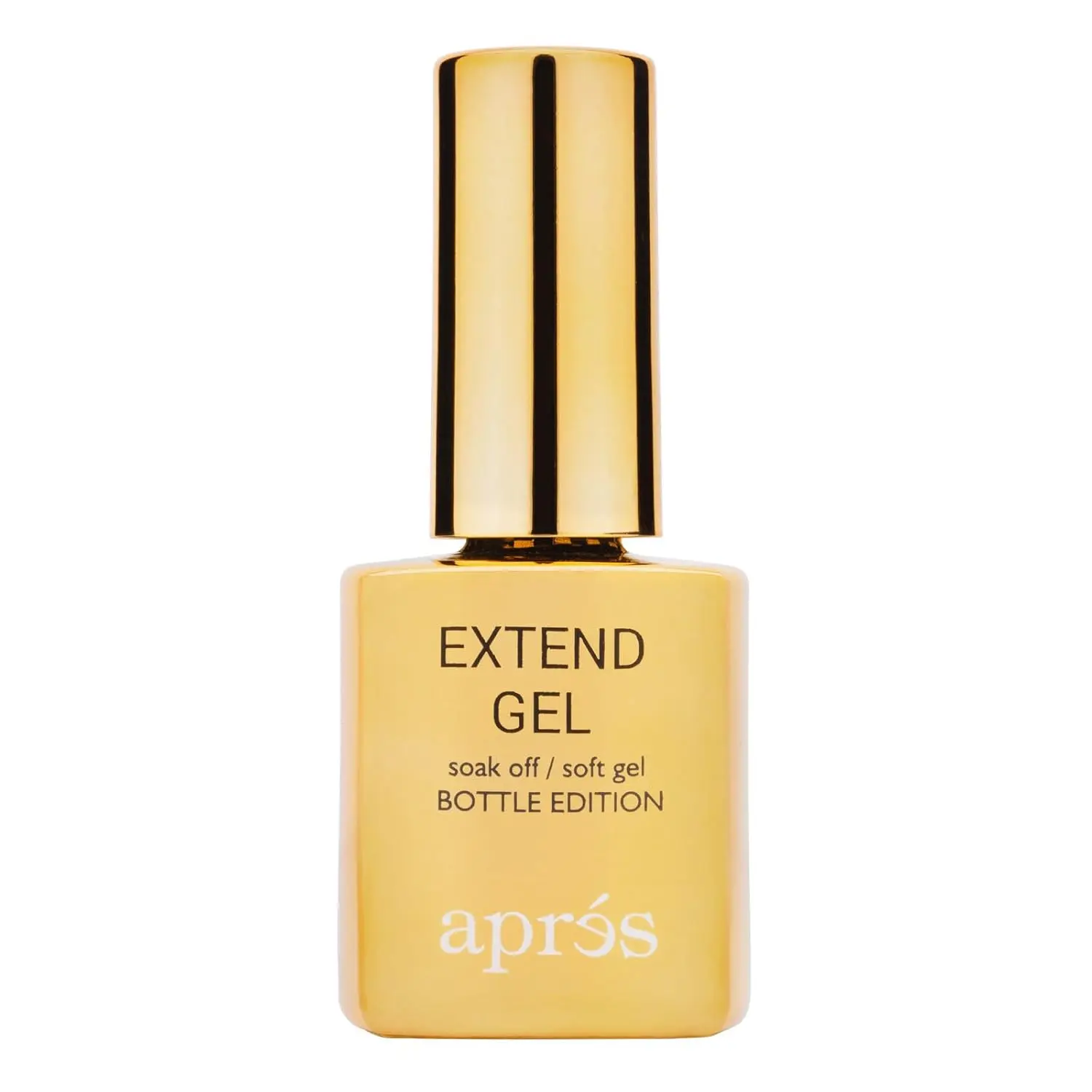 Apres 15ml Premium Quality Gold Bottle Acrylic Soft Gel - Cosmetic Nail Art Manicure Product with Extend Function, Gel-X Tips Adhesive, Easy Application & Removal