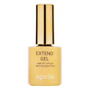 Aprés Extend Gel Soak Off Soft Gel 15ml Premium Quality Gold Bottle Edition with Gel-X Tips Adhesive Easy Application & Removal