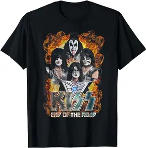 KISS - Exclusive Official End Of The Road Tour T-Shirt Cotton Man Menswear Soft