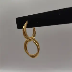 Beautiful Rings Gold Double Tube