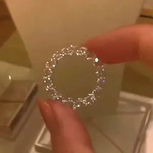 Crystal Small Round Stone Engagement Rings For Women Vintage Gold Color White Zircon Wheel Ring Wedding Band Jewelry Gift