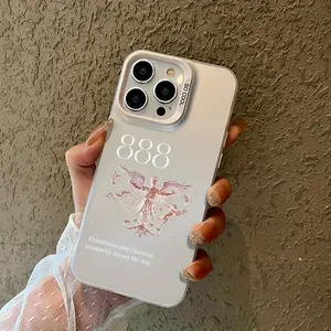 Fashion Phone Case Display Angel Number 888, Designed for iPhone 16 Pro Max and Compatible with 16E, 11, 15, 14, 13, and 12 Pro Max Models. This Durable Phone Case is Both a Protective and Spiritual Gift, Suitable for