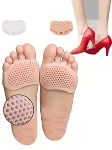 2025 Summer Women's Solid Color Invisible Rubber Insoles, Soft Breathable Comfy Silicone Foot Cushions, Shoes Inserts for Ladies & Girls Daily Use, Supportive Soles, Women Gifts