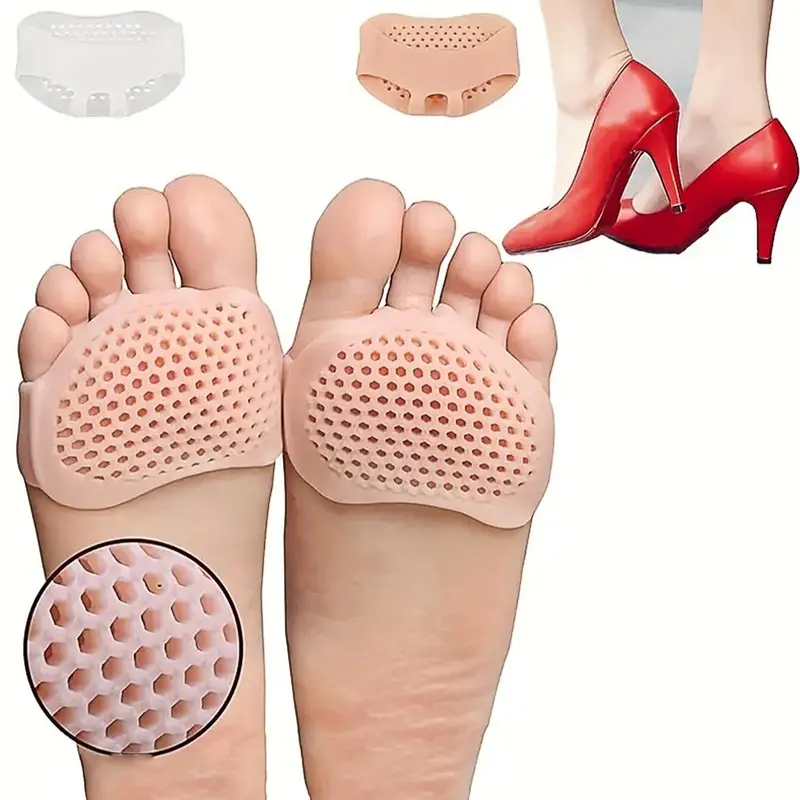 2025 Summer Women's Solid Color Invisible Rubber Insoles, Soft Breathable Silicone Foot Cushions, Shoes Inserts for Ladies & Girls Daily Use, Supportive Soles, Plantar Fasciitis Insoles, Cushioning Insoles, Women Gifts, Casual Insole Rubber