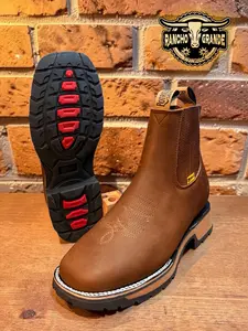 Oil & Slip Resistant Men's Work Ankle Boots / Botines de Trabajo para Hombre Oil & Slip Resistant