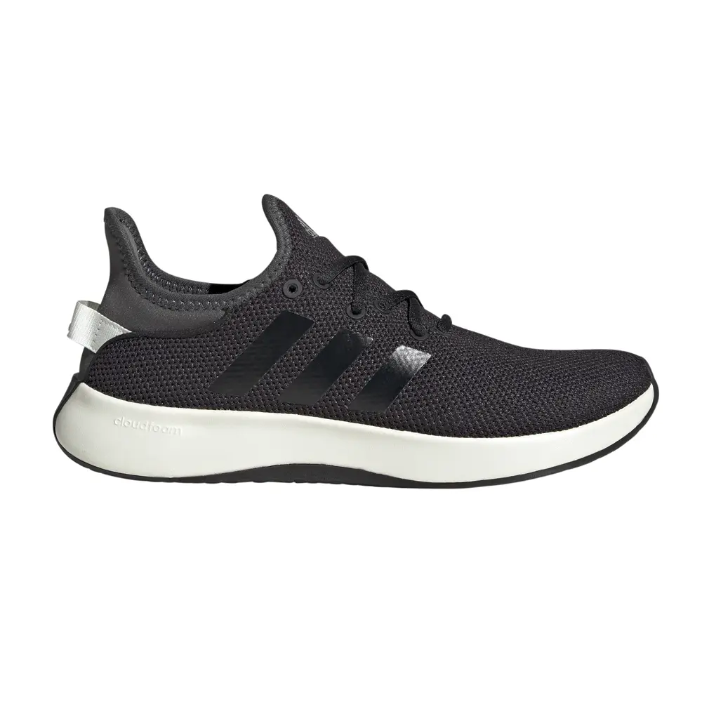 adidas Womens Cloudfoam Pure Running Sneakers Shoes - Black