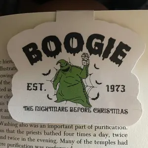 Oogie boogie magnetic bookmark