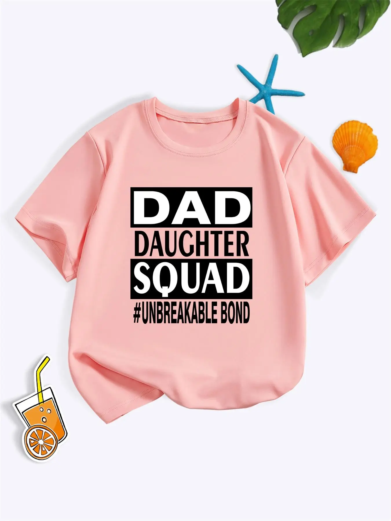 Toddler Girl's Letter Print Round Neck Tee, Fashion Casual Crew Neck Short Sleeve T-Shirt for Daily Outdoor Wear, Kids Clothing for All Seasons