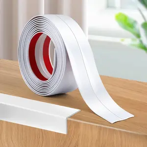 Flexible Wall Corner Protector Trim Corner Trim Moulding Self Adhesive Wall Molding Trim Strip 1.6inx10Ft Inside&Outside Wall Corner Guards&Edge Protectors Caulk Strip for Wall Edge Corner Ceiling