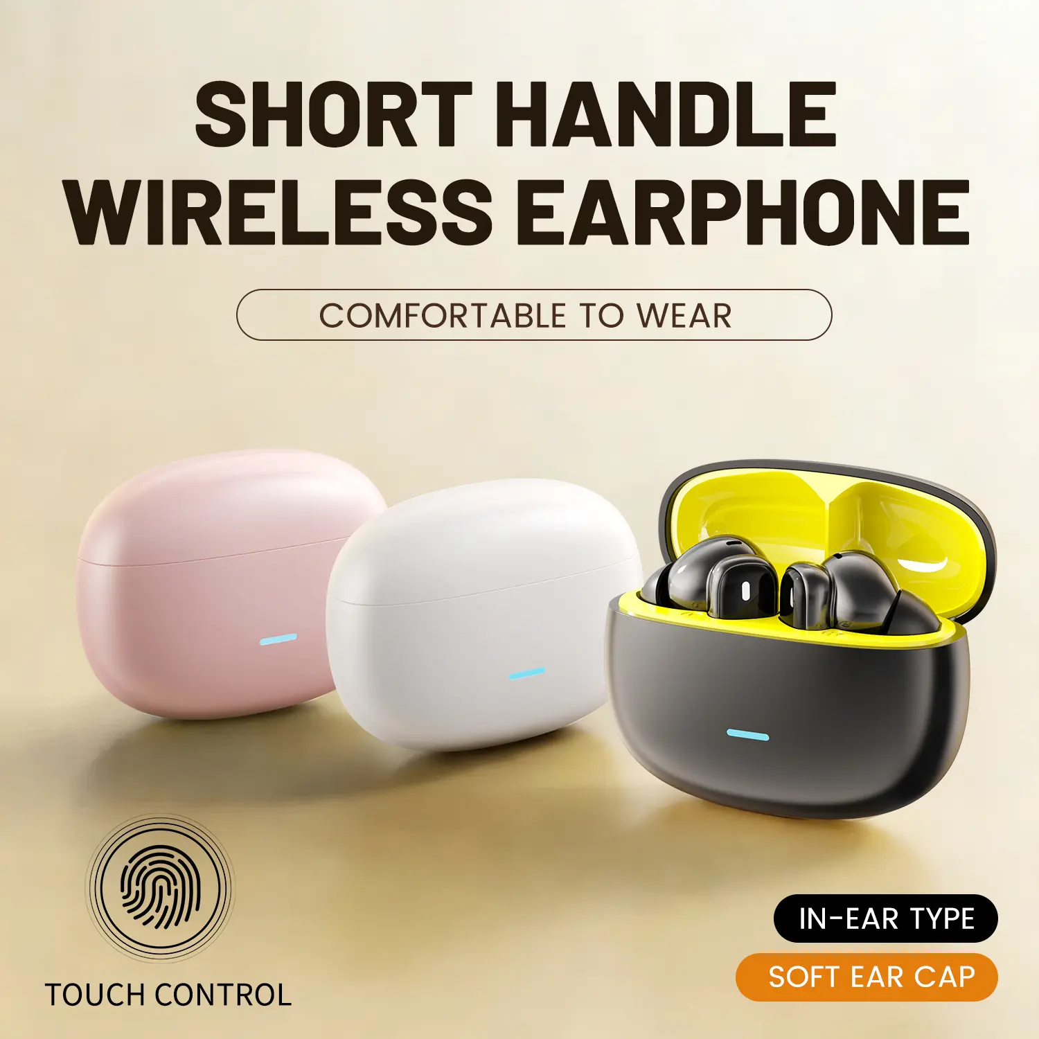 INSONIXN Wireless Bluetooth Earbuds - Chargeable In-Ear Headphones, Electronic Audio Device with 30-Hour Battery Life, Hi-Fi Stereo Sound, IPX7 Waterproof Rating, Built-In Noise-Canceling Microphone, Lightweight Design, Charging Case for Workouts, Work