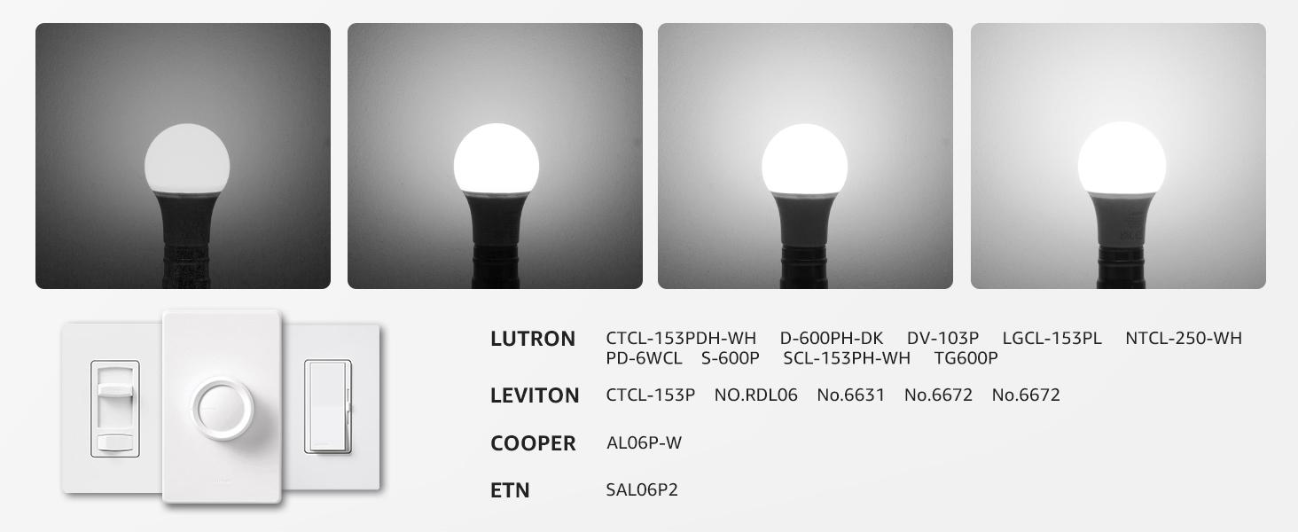 Lepro Dimmable LED Light Bulbs 60 Watt Equivalent, 9.5W 800LM Soft Warm White 2700K, A19 E26 Standard Medium Base, UL FCC Listed, 15000 Hour Lifetime, 5 Packs