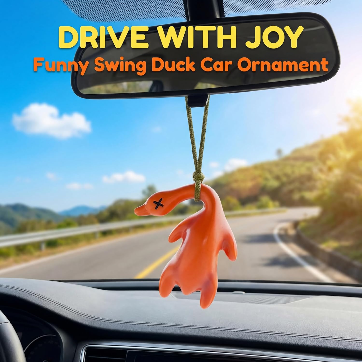 UV Color Changing Duck Decor, Sunscreen Effect Testing Reminder Pendant, Creative Car Accessories Interior Ornament for Car Bicycle Outdoor UV Color Changing Duck Decor, Sunscreen Effect Testing Reminder Pendant, Creative Car Accessories Interior Ornament for Car Bicycle Outdoor